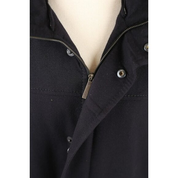 NEW Paul & Shark Loro Piana Cashmere Overcoat SZ XL Black - Picture 4 of 16